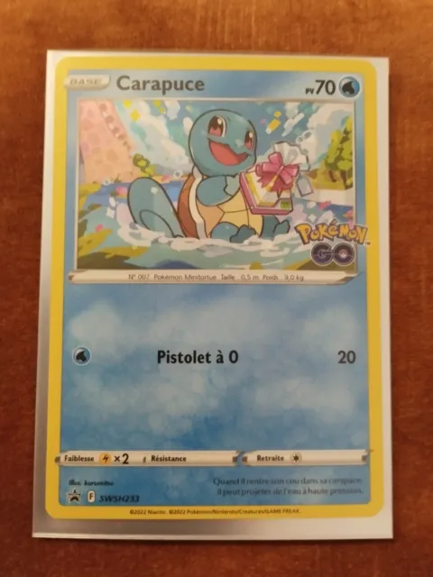 Carte Pokemon CARAPUCE SWSH233 PROMO Holo Pokémon GO EB10.5 FR NEUF