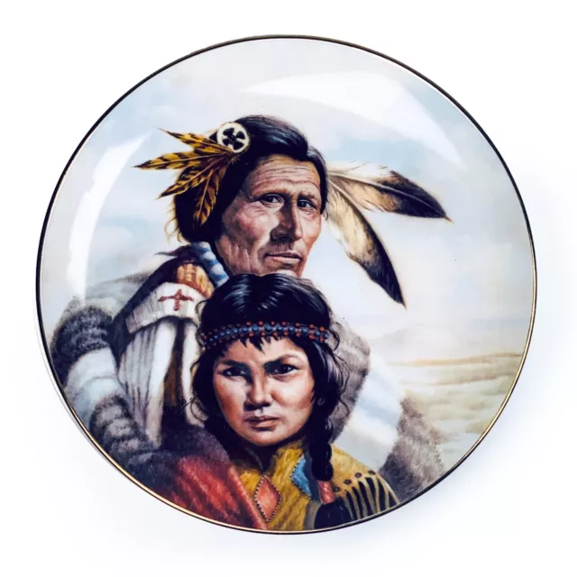 VTG Blackfoot Nation Plate by Perillo "America’s Indian Heritage" 8.5”