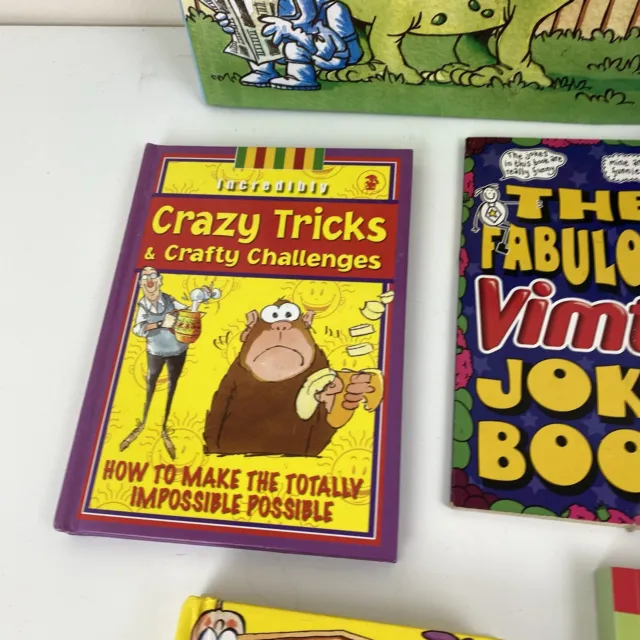 Large Bundle of Jokes Books Including Tricks Book Knock Knock Boys Vimto Hilario 4