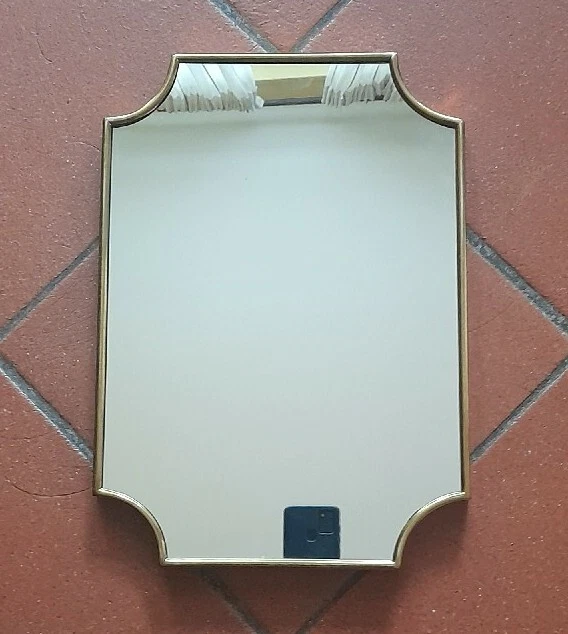 Specchio Ottone - Brass Mirror  Italian Design 1960  Ponti,  Fornasetti Fontana