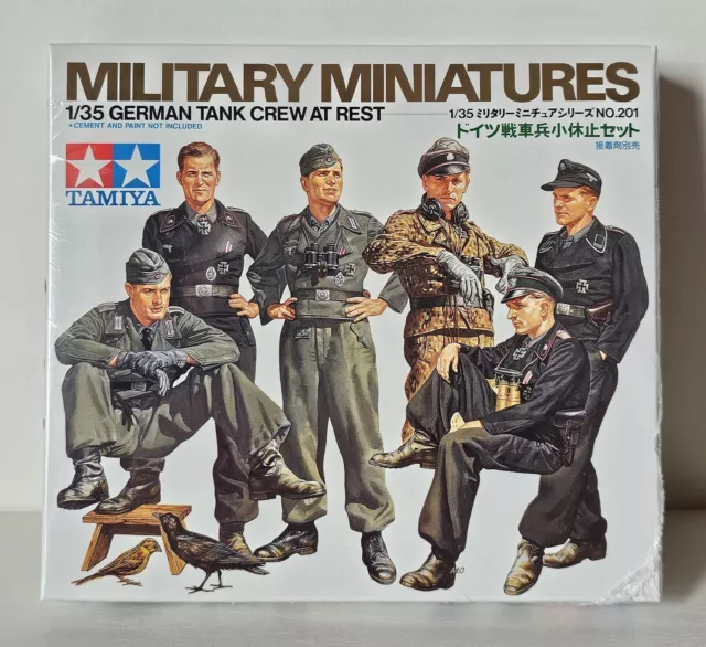 Tamiya Military Miniatures German Tank Crew At Rest 1/35 *Brand New*