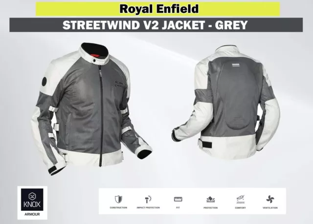 Royal Enfield "Veste Streetwind V2 Gris"