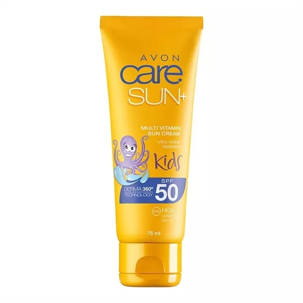 CREME solaire ENFANT Tres resistante a l'eau SPF50 SUN + 75ml AVON NEUF