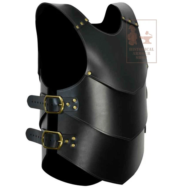 Armure D'épaules En Cuir Style Médiéval Viking - Réglable, Pour Cosplay, LARP, Halloween, Carnaval