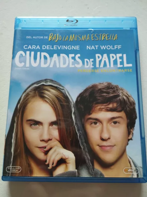 Ciudades de Papel Cara Delevingne Nat Wolff - Blu-Ray Español Ingles Am