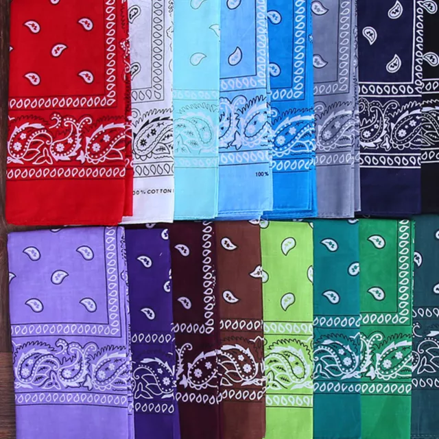 12 pz sciarpa capelli sportiva novità cowboy bandana paisley neck sciarpa