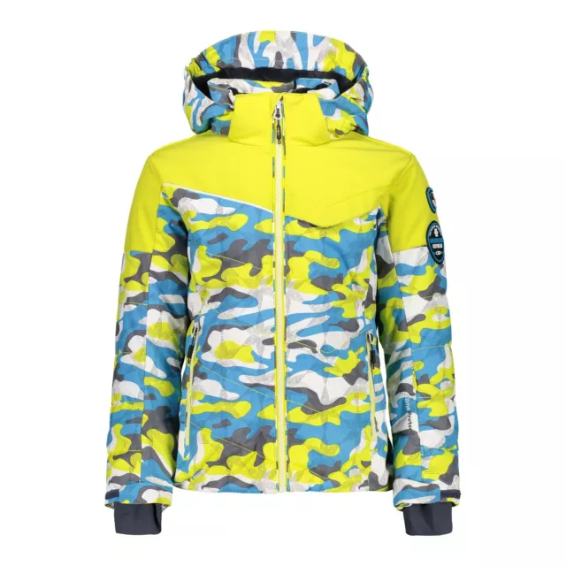 CMP Skijacke Snowboardjacke GIRL JACKET SNAPS HOOD gelb winddicht