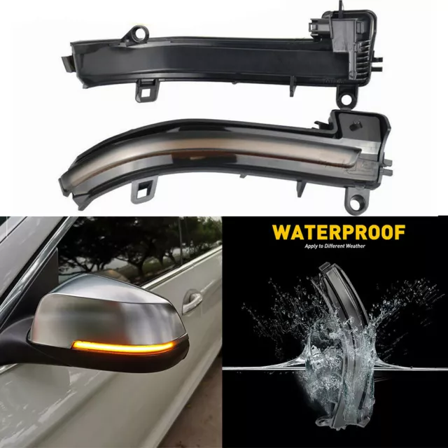 For Bmw 1 Series 2 3 4 I3 F30 Dynamic Led Side Door Wing Mirror Indicator Light