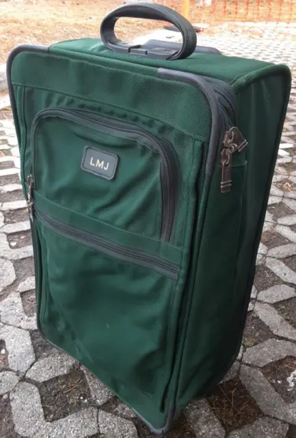 TUMI Alpha 24" Nylon 2-Wheel Green Carry-On Suitcase Expandable