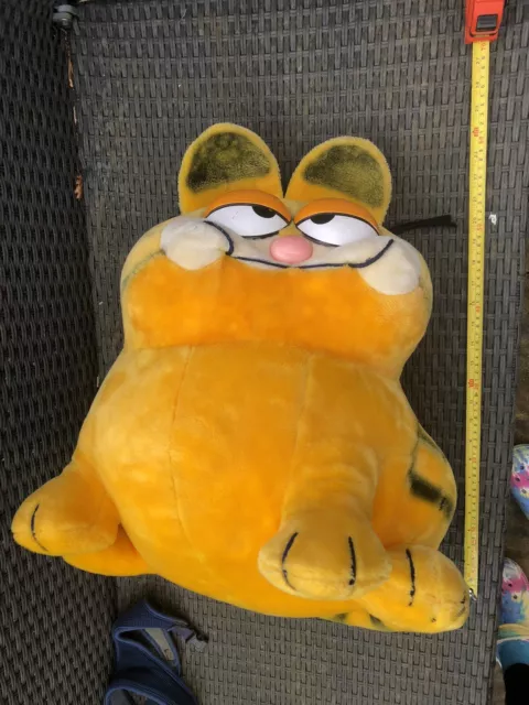 Vintage GARFIELD Cat 20+ Inches JUMBO Large Heavy Stuffed Plush 80’s