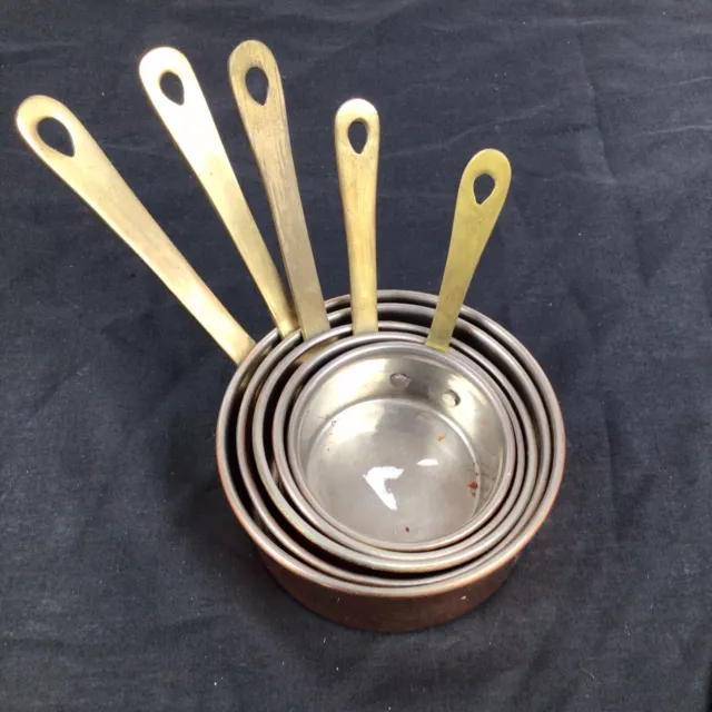 Vintage Copper Coloured Measuring Cups