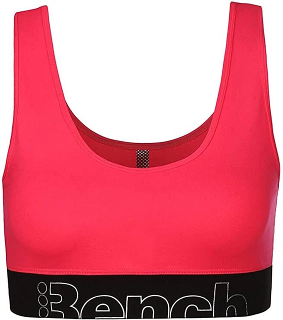 Bench Sport Damen Bustier, Bralette, Sport-BH, Sport Bra Top, bright pink XS