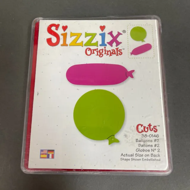 Globos troquelados originales Sizzix 38-0146 número 2 por Provo Craft