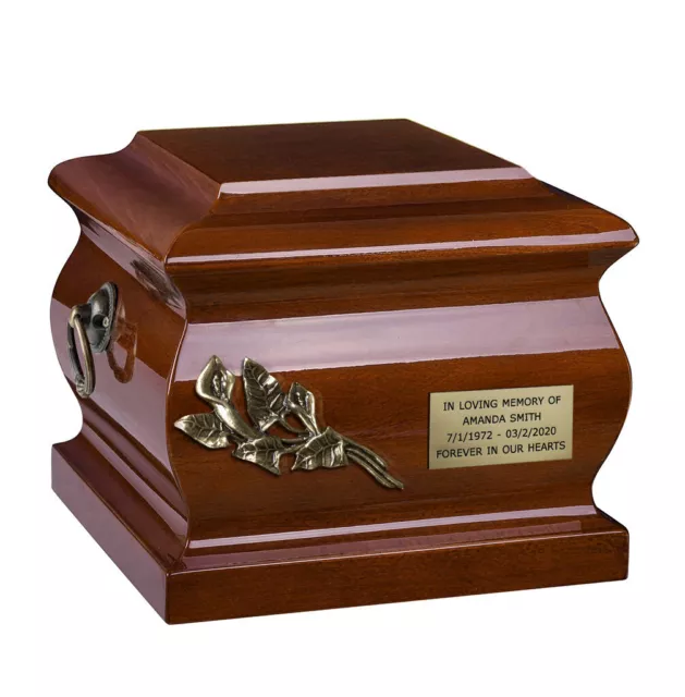 Holz Einäscherung Urne für Erwachsene Einzigartige Denkmal Italienische Funeral