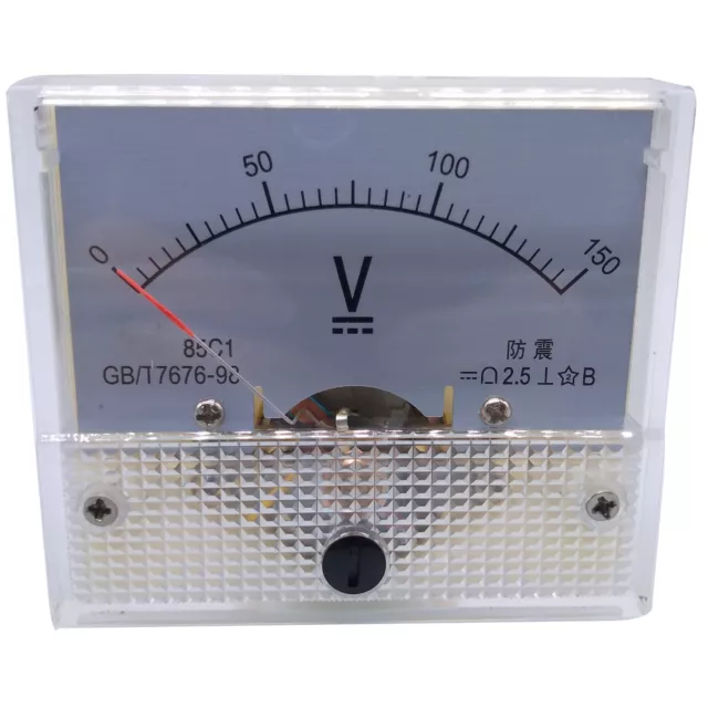 US Stock Analog Panel Volt Voltage Meter Voltmeter Gauge 85C1 0-150V DC