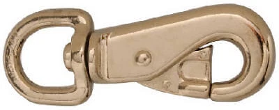T7616302 Swiveling Round Eye Animal Tie Zinc Snap, 7/8-In. - Quantity 10