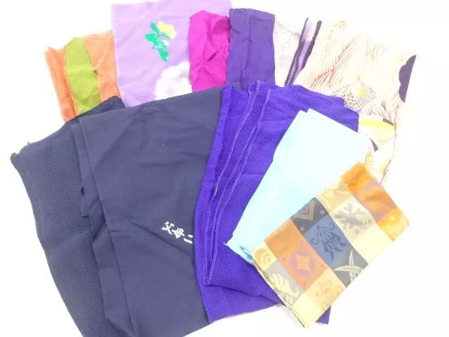 11136# Japanese Kimono / Furoshiki / Set Of 10