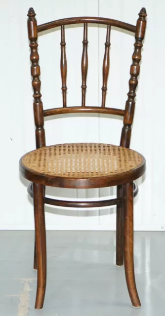 Set Of Four Original Circa 1880 Victorian Thonet Fiscel Dining Chairs Rattan 3