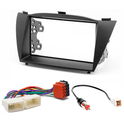 Carav 11-070 autoradio radio diafragma para Hyundai ix-35 tucson ix 2-din negro 