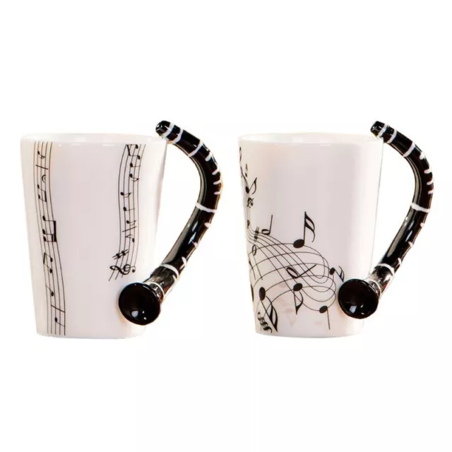 Musical Instrument Clarinet Water Cups Ceramic Material for Restaurant