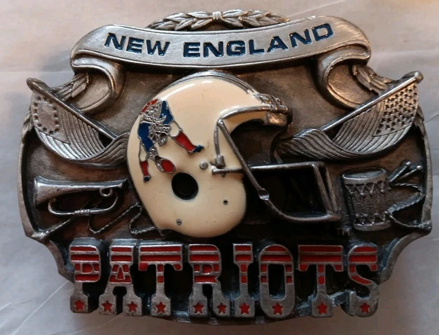 VINTAGE~1987~NFL~NEW ENGLAND PATRIOTS~SISKIYOU Belt Buckle #1483/10,000 ...