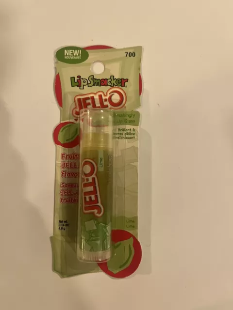 RARE BONNE BELL Lip Smacker JELLO - LIME Flavor LIP BALM VINTAGE carded L@@k