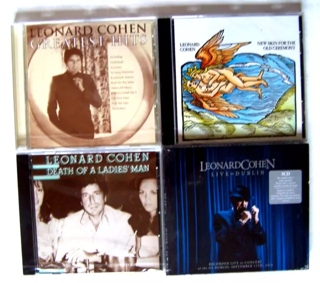 Leonard Cohen CD Bundle NEW SEALED 6 Discs Greatest Hits Live In Dublin ETC