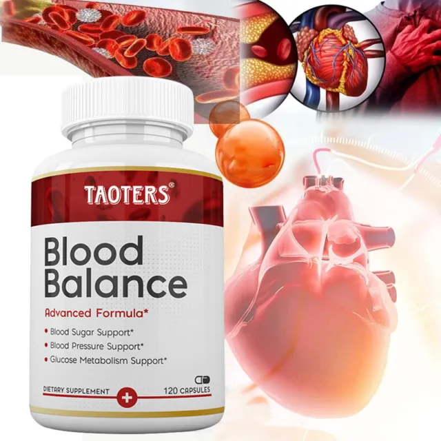 Blood Balance - Blood Sugar & Blood Pressure Supplement - 120 Capsules