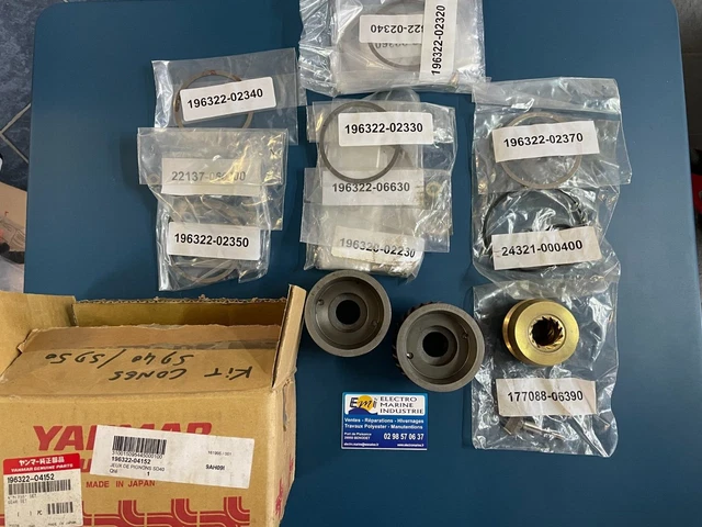 Kit d'engrenages YANMAR 196322-04152 - NEUF.  Gear set - NEW