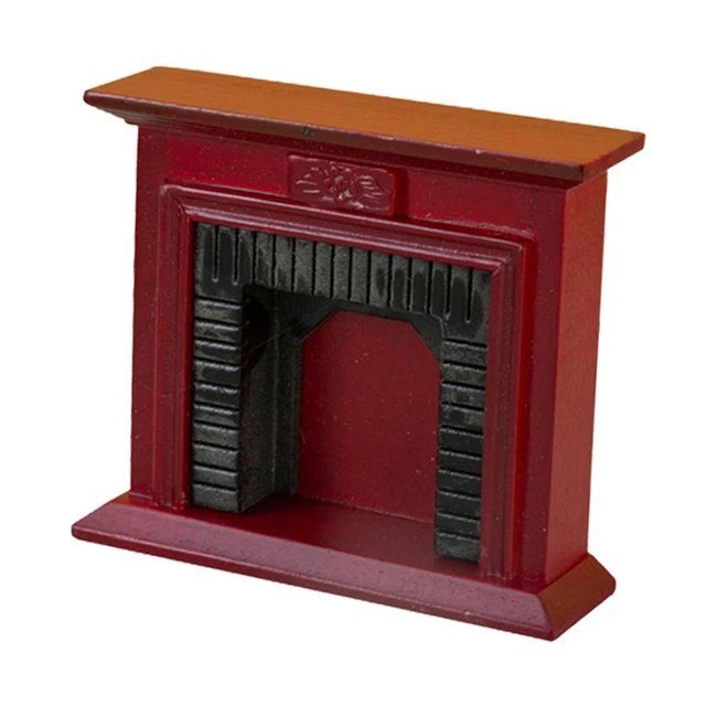 Cheminée Miniature De Meubles De Maison De Poupée à L'échelle 1:12 Pour