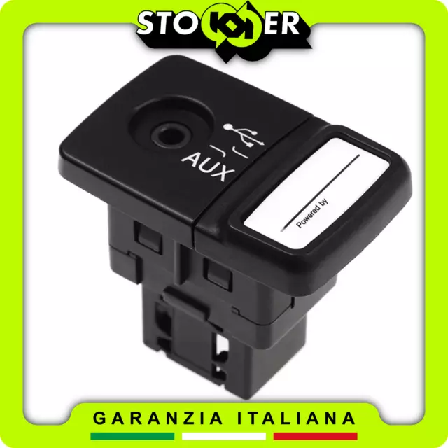 Modulo adattatore AUX 3,5mm Femmina Porta USB per Fiat Grande Punto EVO Panda