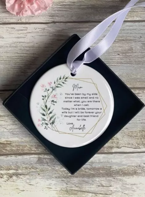 Mother Of The Bride Gift From Daughter Wedding Day Thank You Keepsake Ornament