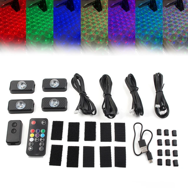Car Interior Ambient Foot Light Atmosphere Decorative Lamp Foot Light LED US