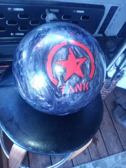 Motiv Tank Bowling Ball - 15lb Black Graphite Pearl Swirl No Thumb Hole