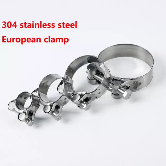 Stainless Steel Hose Clips Pipe Clamps - Jubilee Type - 304ss - European Style