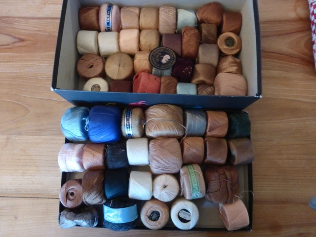 Lot De Fils à Repriser La Laine - Plusieurs Coloris - Mercerie Ancienne - Occasion