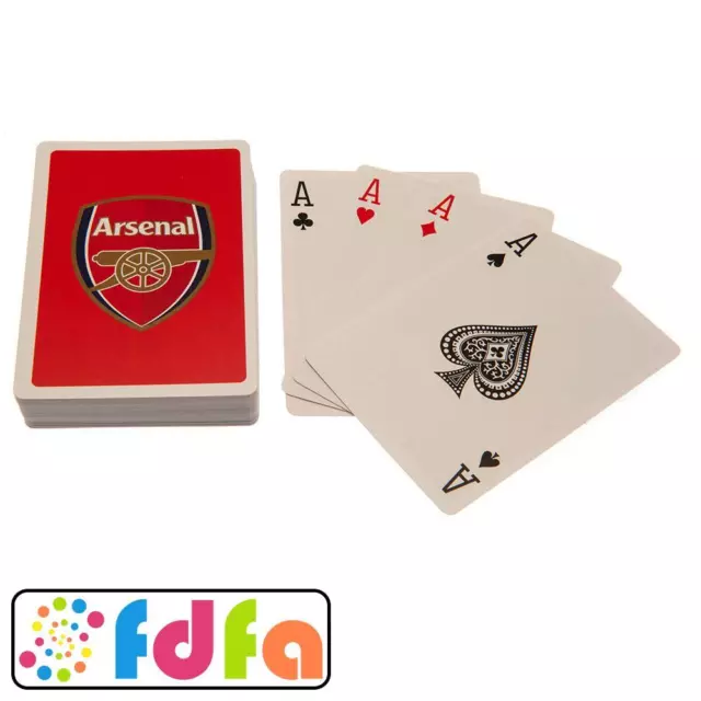 Officially Licensed Arsenal FC Playing Cards Poker Games Sport Football