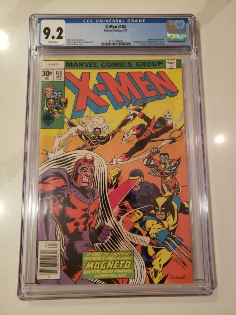 X-Men 104 CGC 9.2 white Marvel Comics 1977 1st Starjammers cameo