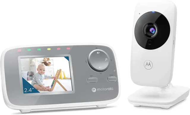 Motorola Nursery VM482 Baby Monitor con Visione Notturna, Zoom e Temperatura