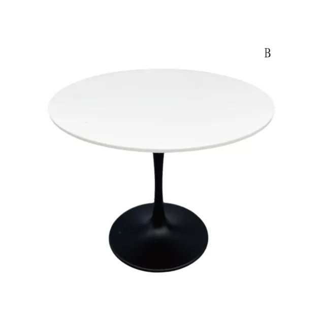 1:6 Dollhouse Miniature Nordic Fashion Dining Room Round Table Accessories Model