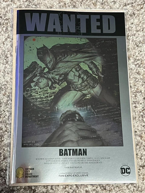 🔥 I AM BATMAN #1 Fan Expo Foil Exclusive Kael Ngu - DC Comics Ltd. 1500 NM /M🔥