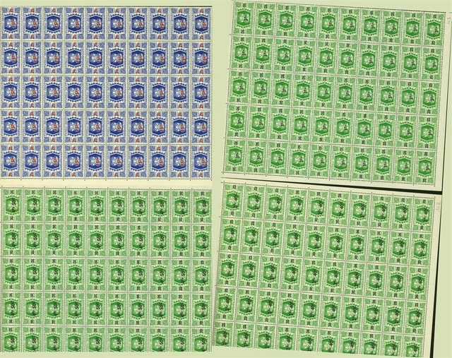 Wallis and Futuna 1945-MNH stamps. Yvert Nr.: 148/155.Sheet of 50.(EB) AR1-00026