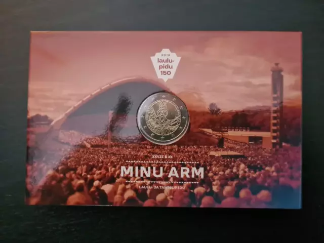 2 Euro Coincard Estland 2019 Liederfestival