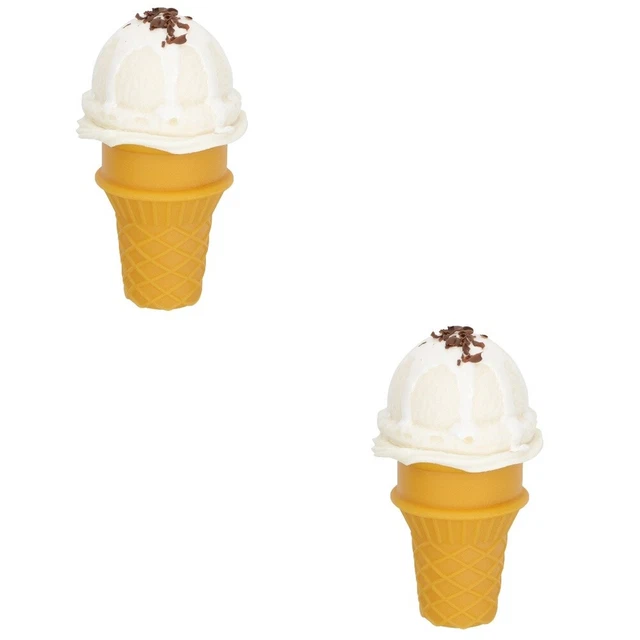 2 Pack Fake Cupcake Cone Model Props Child Miniforce Toys Ice Cream Party Favors
