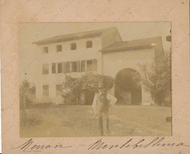 MONTEBELLUNA Masseria Menon Treviso RARA Fotografia albumina