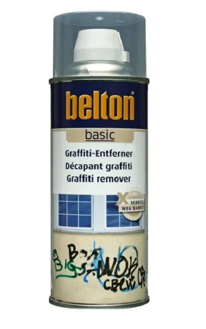 Aérosol Efface graffiti dissolvant décapant peinture en aérosol 400ML BELTON