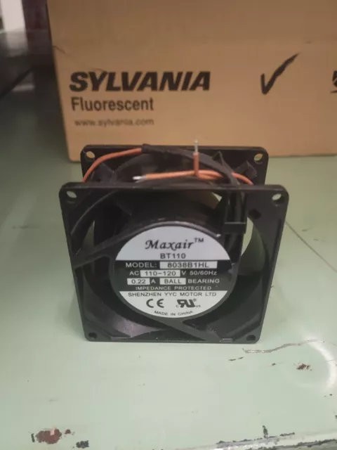 Maxair BT110 8038B1HL Axial Fan  110-120V, 0.22A