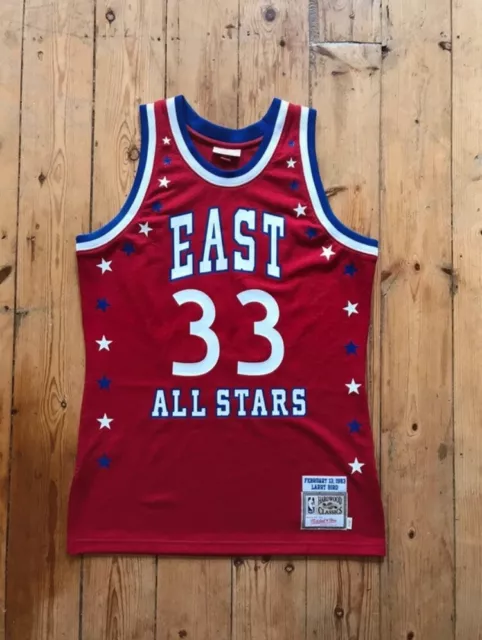 Official Mitchell & Ness Bird  NBA Basketball Jersey Authentic