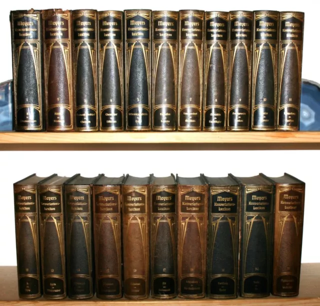 21 Bände: Meyers GROSSES KONVERSATIONS-LEXIKON. Sechste Auflage 1904.