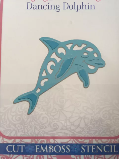 New Dolphin Cutting Die Sweet Dixie Cardmaking Craft Dancing Dolphin SDD115